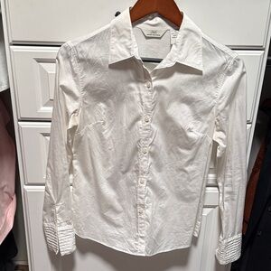 Brooks Brothers Classic White Cotton Blouse
